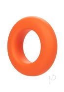 Alpha Liquid Silicone Prolong Cock Ring - Large - Orange